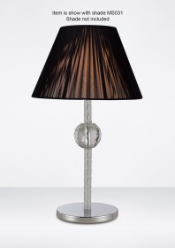 Elena Polished Chrome Crystal Table Lamps Diyas Base Only Lamps